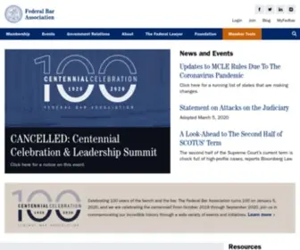 Fedbar.org(Serving the Federal Legal Community) Screenshot