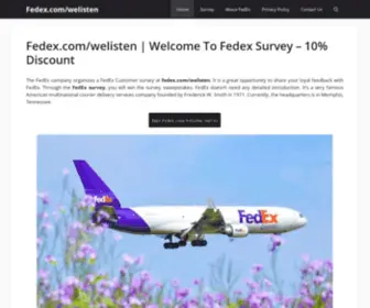 Fedcomwelisten.top(Fedex Survey) Screenshot