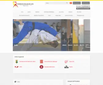 Fedecatjudo.cat(Federacio Catalana de Judo i Disciplines Associades) Screenshot