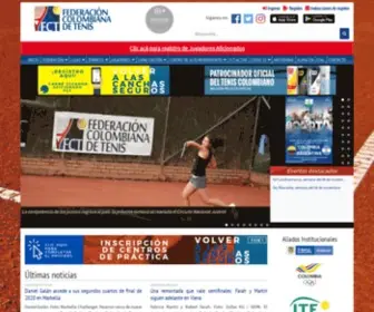 Fedecoltenis.com(Federación Colombiana de Tenis) Screenshot