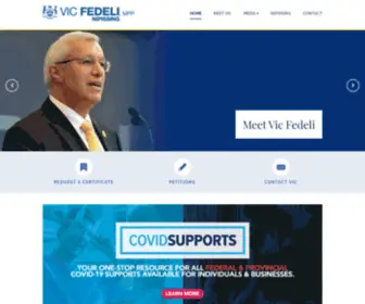 Fedeli.com(Vic Fedeli MPP) Screenshot