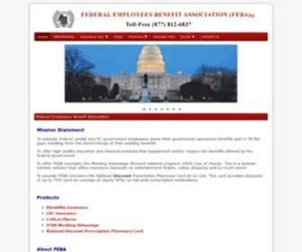 Fedemplben.org(Federal Employees Benefit Association) Screenshot