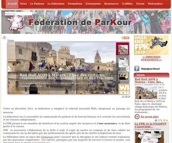 Fedeparkour.fr(Site officiel du parkour en France) Screenshot