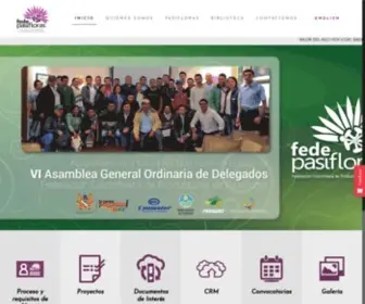 Fedepasifloras.org(Federación Colombiana de Productores de Pasifloras) Screenshot