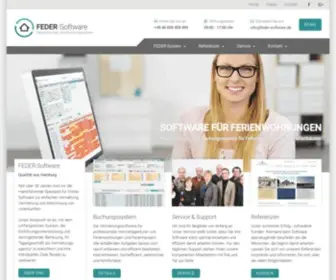 Feder-Software.de(Vermietungsssoftware für Ferienwohnungen und Ferienhäuser) Screenshot