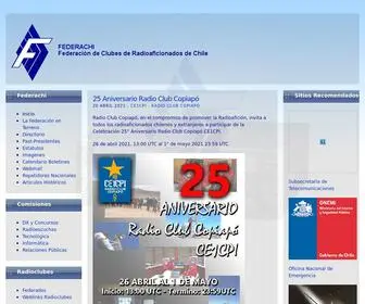 Federachi.cl(Federación de Clubes de Radioaficionados de Chile) Screenshot