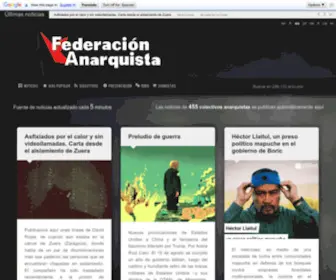 Federacionanarquista.net(Federación) Screenshot