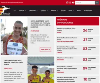 Federacionaragonesadeatletismo.com(Federación Aragonesa de Atletismo) Screenshot