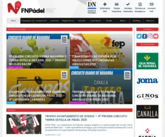 Federacionnavarradepadel.com(FederacionNavarradePadel) Screenshot