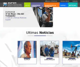 Federacionsupeh.org.ar(Federación SUPeH) Screenshot