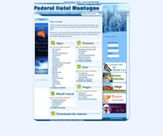 Federal-Hotel-Montagne.fr(Hôtel montagne France) Screenshot