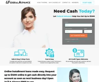 Federaladvance.com(FAST ONLINE INSTALLMENT LOANS) Screenshot