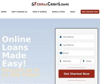 Federalcreditloans.com(Personal Loans Online) Screenshot