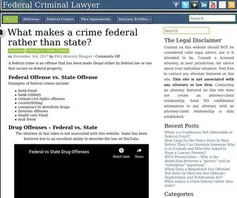 Federalcrimefaq.com(Federal Criminal Lawyers) Screenshot