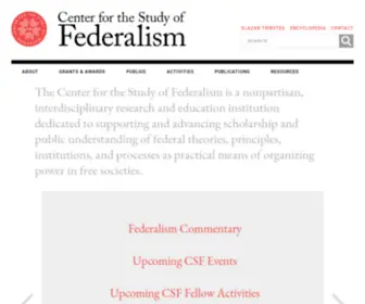 Federalism.org(Supporting Public Understanding of Federalism) Screenshot
