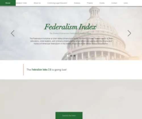 Federalismindex.org(Federalism Index) Screenshot