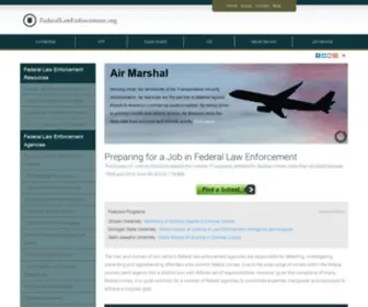 Federallawenforcement.org(Requirements for Federal Law Enforcement Jobs) Screenshot