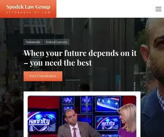 Federallawyers.com(The Spodek Law Group) Screenshot