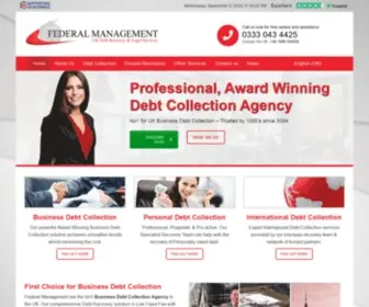 Federalmanagement.co.uk(No1 B2B Debt Collection Agency UK) Screenshot