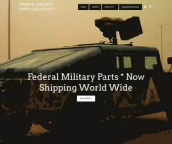 Federalmilitaryparts.com(Federal Military Parts) Screenshot