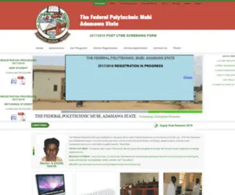 Federalpolytechnicmubi.edu.ng(The Federal Polytechnic Mubi) Screenshot