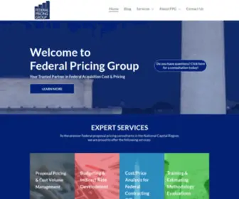 Federalpricinggroup.com(Federal Pricing Group. Federal Cost & Pricing Experts. Federal Pricing Group) Screenshot