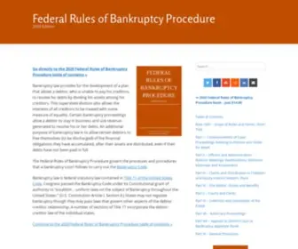 Federalrulesofbankruptcyprocedure.org(Federal Rules of Bankruptcy ProcedureOfficial Edition) Screenshot