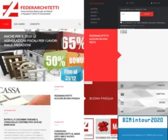 Federarchitetti.it(Sindacato nazionale architetti liberi professionisti) Screenshot