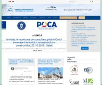 Federatiaconstructorilor.ro(Federația Patronatelor Societăților din Construcții (FPSC)) Screenshot