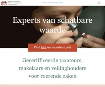 Federatie-TMV.nl(Makelaars en veilinghouders roerende zaken Federatie TMV) Screenshot