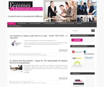 Federation-Femmes-Administrateurs.com(Fédération des femmes administrateurs) Screenshot