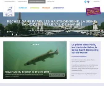 Federation-Peche-Paris.fr(Accueil Fédération interdépartementale Pêche Paris) Screenshot