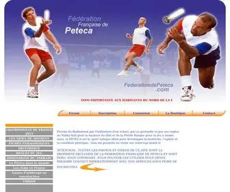 Federationdepeteca.com(Fédération de Pétéca) Screenshot