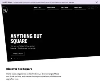 Federationsquare.com.au(Discover Federation Square's Virtual Square) Screenshot