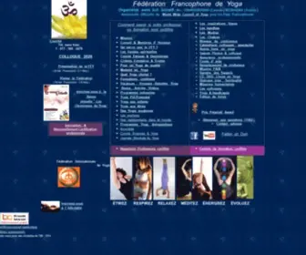 Federationyoga.qc.ca(Fédération Francophone de Yoga) Screenshot