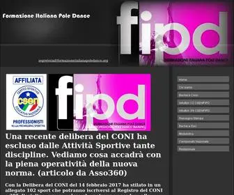 Federazioneitalianapoledance.com(Home) Screenshot