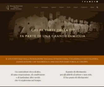 Federazionepasticceri.it(Federazione Italiana di Pasticceria Gelateria e Cioccolateria) Screenshot