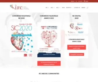 Federcardio.it(Italian Federation of Cardiology) Screenshot