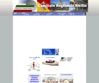 Federciclismo-Sicilia.it(Pagina di Benvenuto) Screenshot