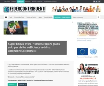 Federcontribuentinazionale.it(FEDERCONTRIBUENTI a tutela dei contribuenti) Screenshot