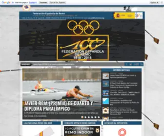 Federemo.org(Federación Española de Remo) Screenshot