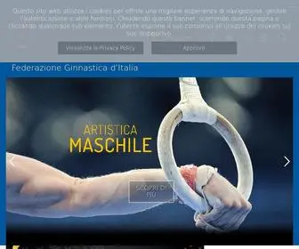 Federginnastica.it(Il sito ufficiale della Federazione Ginnastica d'Italia) Screenshot