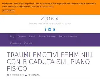 Federicazanca.it(Dott.ssa e Naturopata psicosomatico Federica Zanca) Screenshot