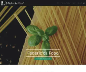 Federicosfood.com(Federic'os Food) Screenshot