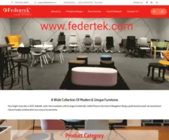 Federtek.com(Manufacturer & Supplier of Furnitures) Screenshot