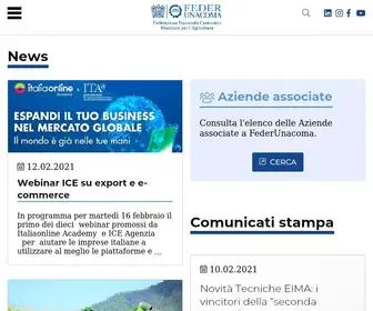 Federunacoma.it(Federazione Nazionale Costruttori Macchine Agricole) Screenshot