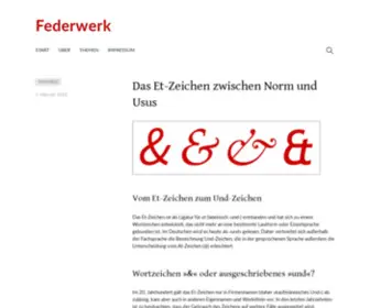 Federwerk.de(Marion Kümmel) Screenshot