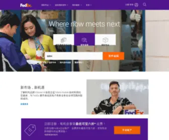 Fedex.com.cn(国际快递) Screenshot