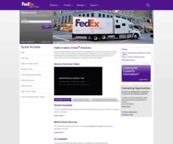 Fedexcustomcritical.com(Expedited Freight Shipping) Screenshot