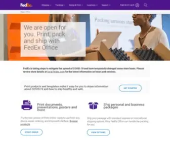 Fedexoffice.com(FedEx Office) Screenshot